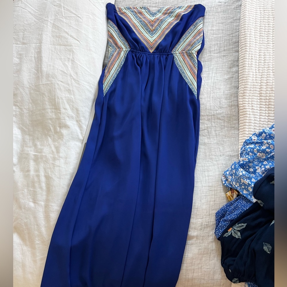 Blue maxi dress